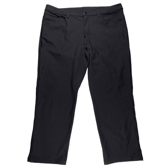 M5426S - Lululemon Classic Fit ABC Pant Black men's size 38x27 - Picture 1 of 8